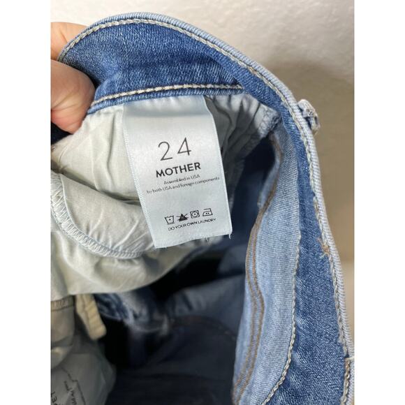 MOTHER Rascal Ankle Snippet Jeans Wild At Heart 24 - Picture 12 of 13